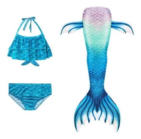 Cola De Sirena Para Ni Os Con Bikini Sin Aleta Cuotas Sin Inter S
