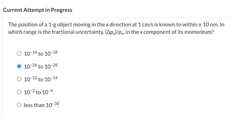 Solved The position of a 1−g object moving in the x | Chegg.com