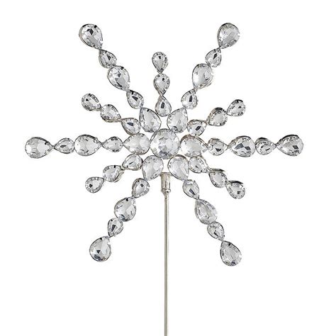 Jeweled Snowflake Tree Topper | Frontgate