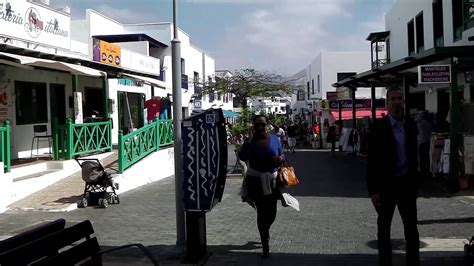 Town Centre And Shops Playa Blanca Lanzarote Youtube