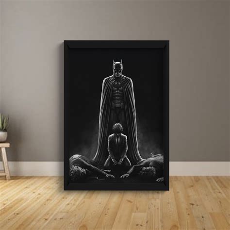 Quadro Bruce Wayne Batman Gotham C Moldura E Vidro Shopee Brasil