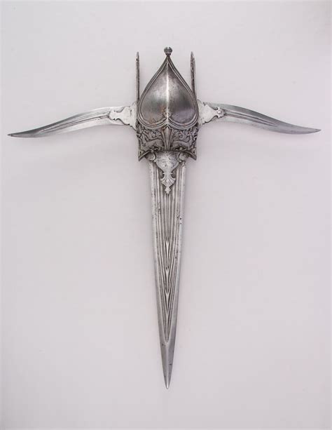 Dagger Katar With Two Side Blades Bichuwa Indian The