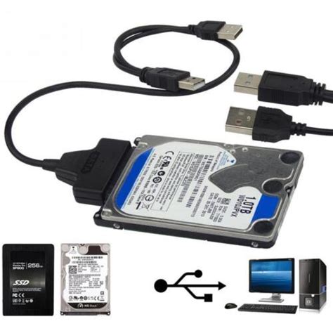 USB to SATA 2.5” HDD SSD Drive reader Cable Adapter for external Hard disk | eBay