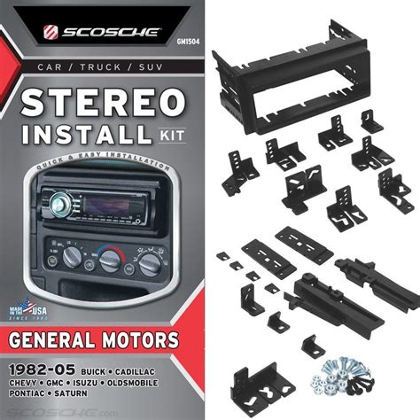 Scosche Gm1504 Stereo Install Kit General Motors 1982 To 2005 Installation Stereo General