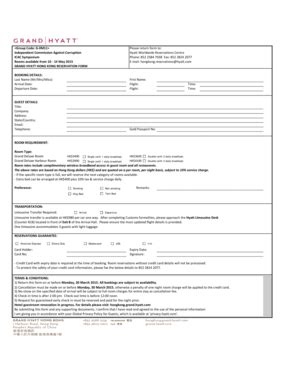 Fillable Online Icac Symposium Reservation Form Fax Email Print Pdffiller