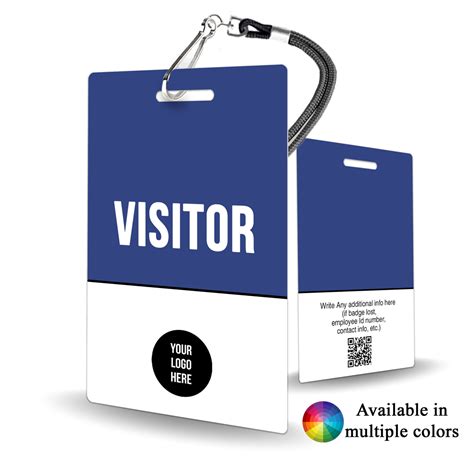 Visitor Badge for Office - Multiple Colors – BadgeSmith