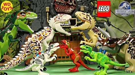 New 17 Jurassic World Lego Dinosaur Toys Knockoff Indominus Rex Vs