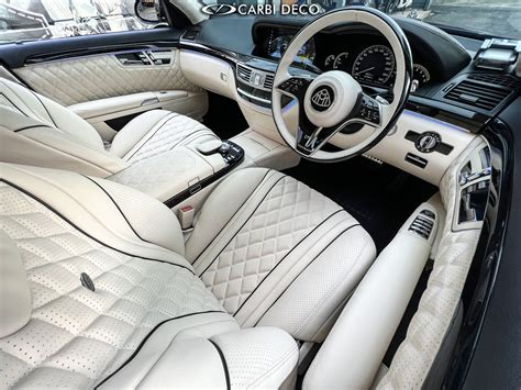 Mercedes Benz W221 S350 Leather Seats Convert Maybach Interior — CARBI DECO