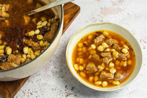 Homemade Pork And Hominy Stew Pozole Recipe