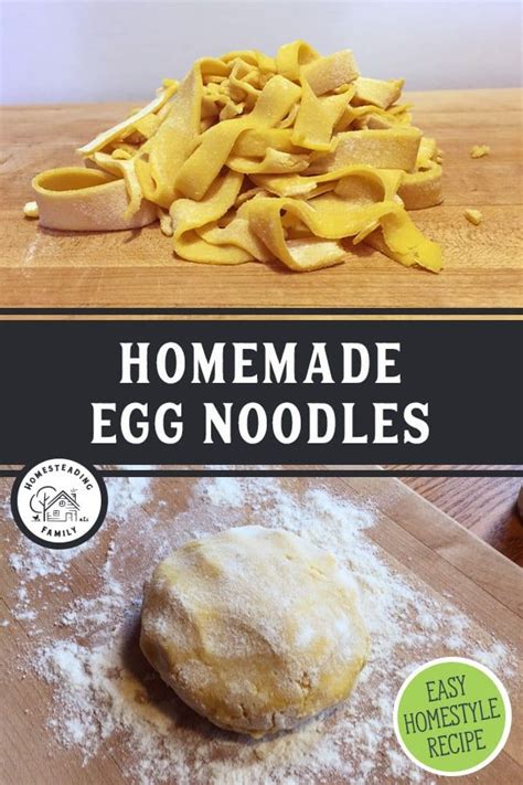 Easy Homemade Egg Noodles With Video Recipe Homemade Egg Noodles Egg Noodles Homemade