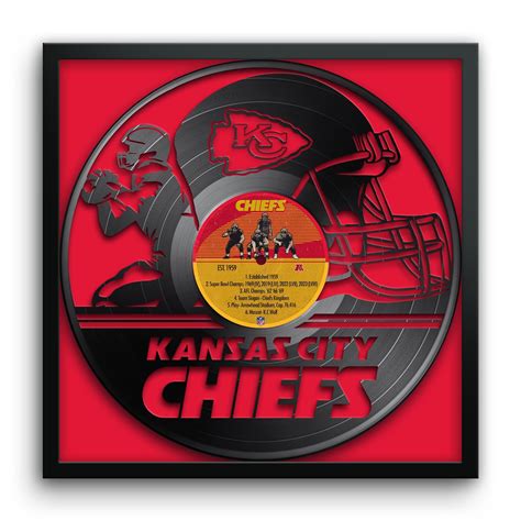 Kansas City Chiefs Framed 13" x 13" Vinyl Record Art Print - Walmart.com