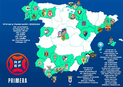 Primera RFEF Así se podrían separar los 40 equipos en los dos grupos