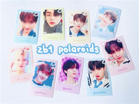 ZB1 Photocards Kpop ZEROBASEONE Fanart Polco Decorated Etsy UK