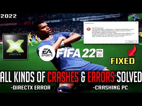 How To Fix Fifa Crashing On Pc Fifa Directx Function Error Fix