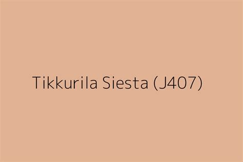 Tikkurila Siesta J Color Hex Code