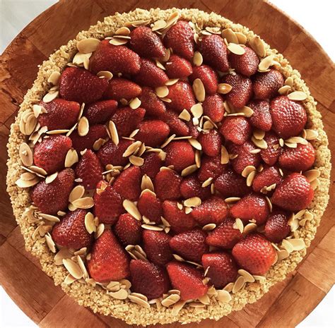 Strawberry Almond Tart Baking