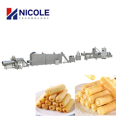 China Extruding Core Filling Snack Food Machinery Corn Chips Processing