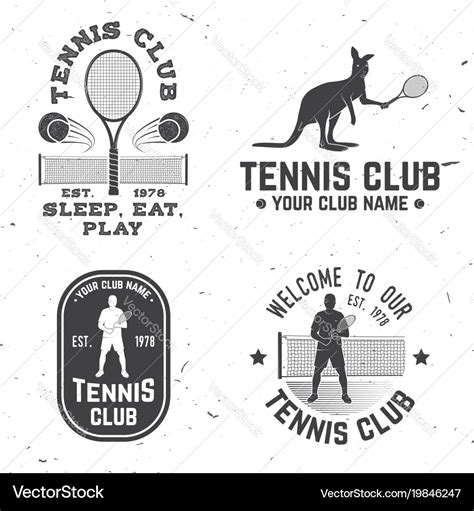 Tennis club Royalty Free Vector Image - VectorStock