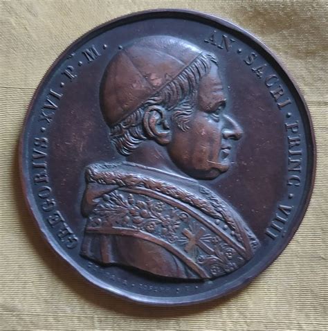 Italy Papal State Gregorio Xvi 1831 1846 Bronze Medal Catawiki