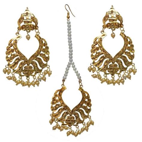 Buy Lucky Jewellery Designer Golden Color Gold Plated Navratan Earring