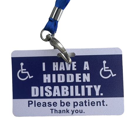 Hidden Disability Card + Lanyard – Kylee & Co