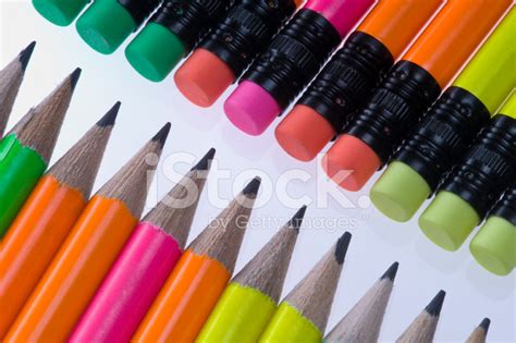 Pencils And Erasers Stock Photo Royalty Free Freeimages