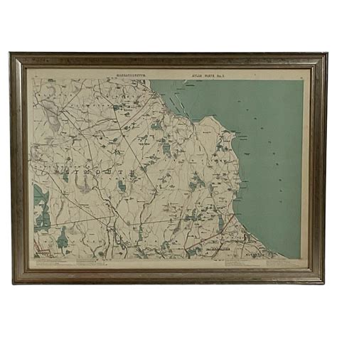 Map Of Plymouth County Mass For Sale At Stdibs Poanak Ayakkab