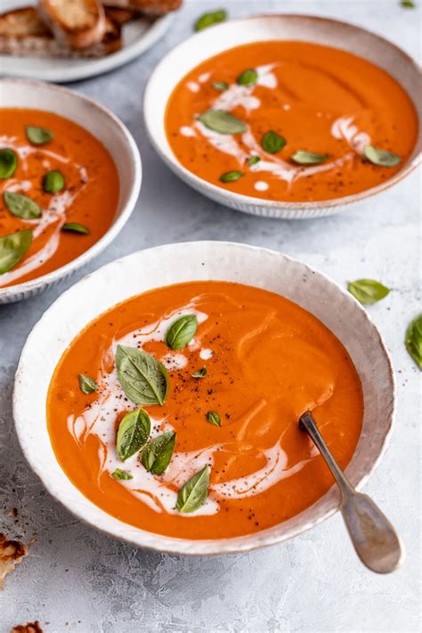 Easy Creamy Vegan Tomato Soup Using Canned Tomatoes Artofit