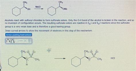 Solved Alcohols react with sulfonyl chlorides to form | Chegg.com