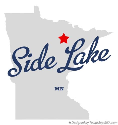 Map of Side Lake, MN, Minnesota