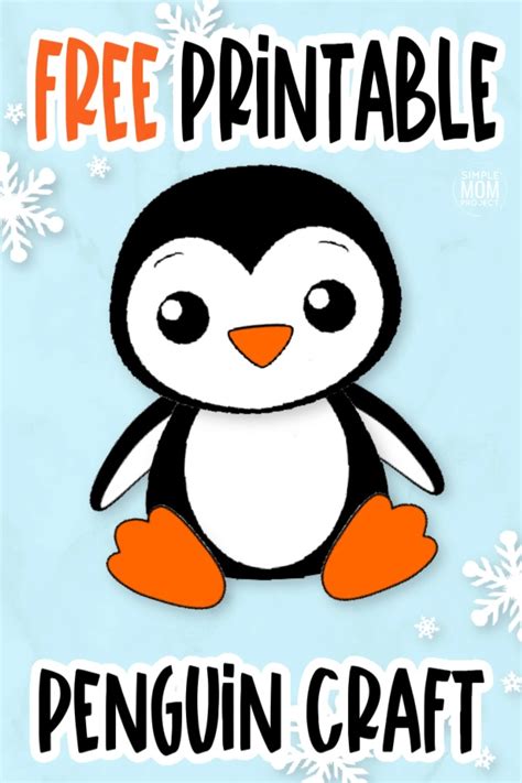 Free Printable Penguin Craft for Kids with Penguin Templates – Simple
