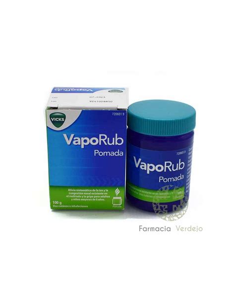 Vicks Vaporub Pomada Frasco G Alivio De Tos Y Congesti N En