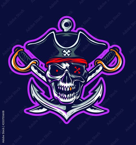 pirate logo vector Stock Vector | Adobe Stock