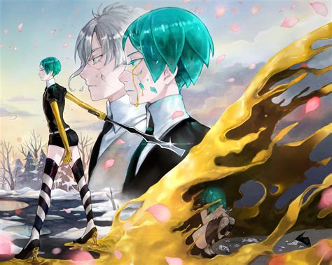 Land of the Lustrous HD: Phosphophyllite & Antarcticite Anime Wallpaper