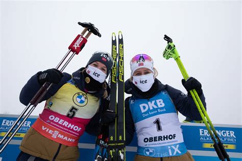 Marte Olsbu Roeiseland NOR Tiril Eckhoff NOR L R