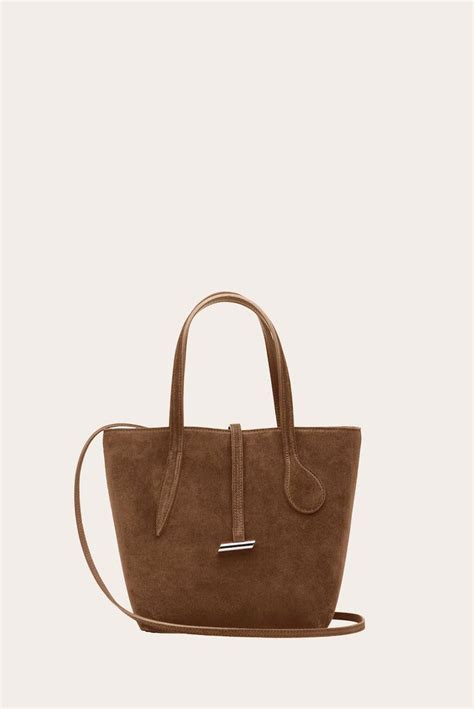 Sprout Tote Mini Chestnut Suede Tote Mini Suede