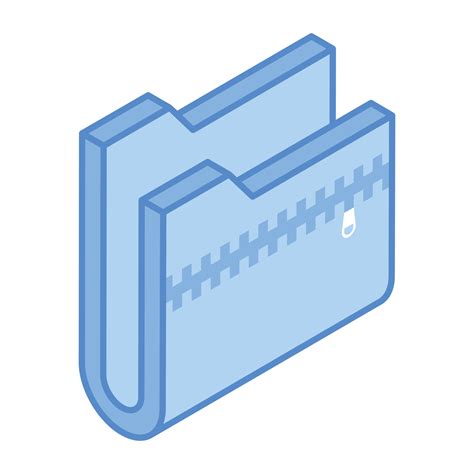 Download an isometric icon of zip folder, compressed file 7127922
