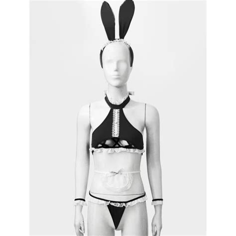 YOOJIA Costume Lapine Femme Sexy Lingerie Vêtements de Nuit String