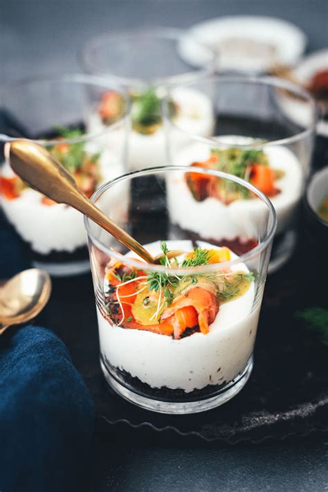 Lachs Trifle Mit Honig Senf Sauce Festliche Vorspeise