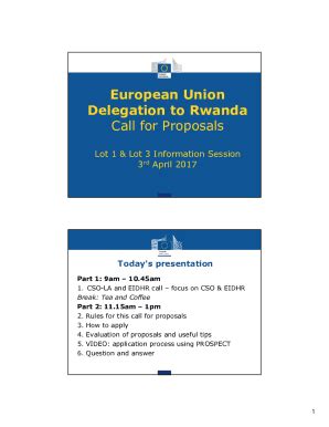 Fillable Online Eeas Europa European Union Delegation To Rwanda Call