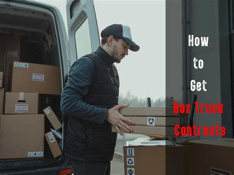 how to get box truck contracts