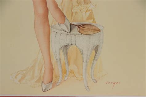 Offset Lithograph Of Pin Up Figure After Alberto Vargas 1968 Ebth