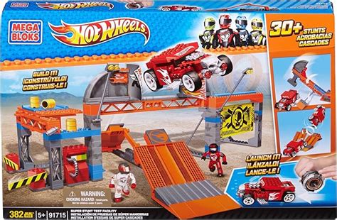 Amazon Hot Wheels Mega Bloks Hot Wheels Super Stunt Facility