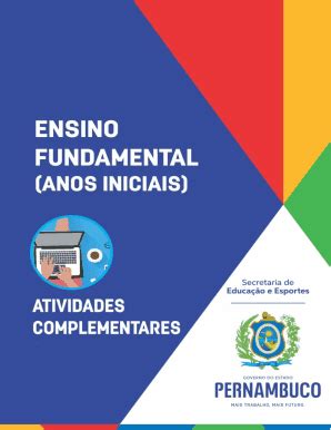 Fillable Online Ensino Fundamental Educacao Pe Gov Br Fax Email Print