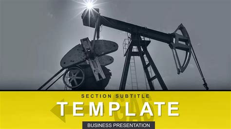 Extraction Oil And Gas PowerPoint Template PPT