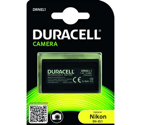 DURACELL DRNEL1 Lithium Ion Rechargeable Camera Battery Vs NIKON EN