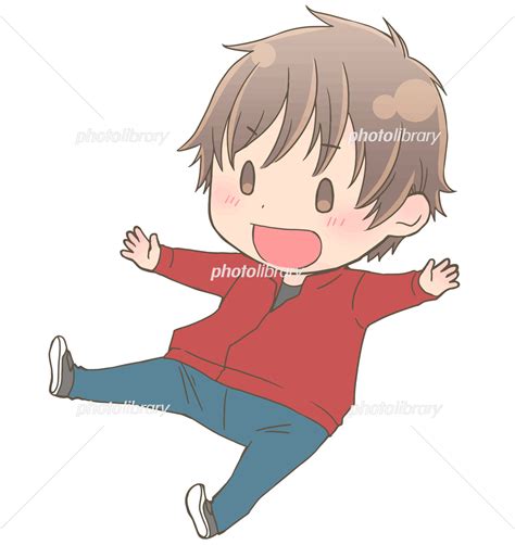 笑顔でジャンプする男の子 イラスト素材 [ 6585571 ] フォトライブラリー Photolibrary