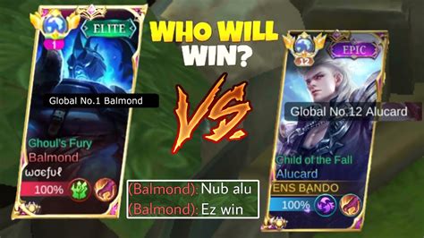 BANDO VS TOP GLOBAL BUFFED BALMOND IN RANK GAME ALUCARD VS BALMOND