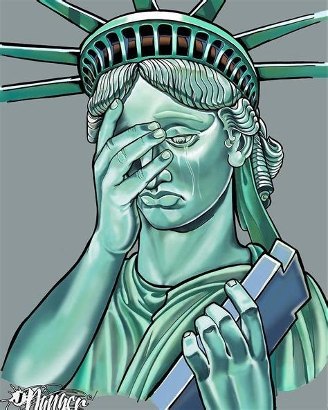 Statue Of Liberty Crying Drawing at PaintingValley.com | Explore collection of Statue Of Liberty ...