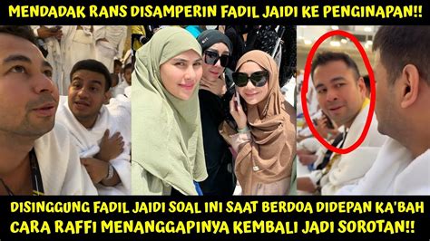 Disinggung Fadil Jaidi Soal Ini Saat Khusu Berdoa Didepan Ka Bah